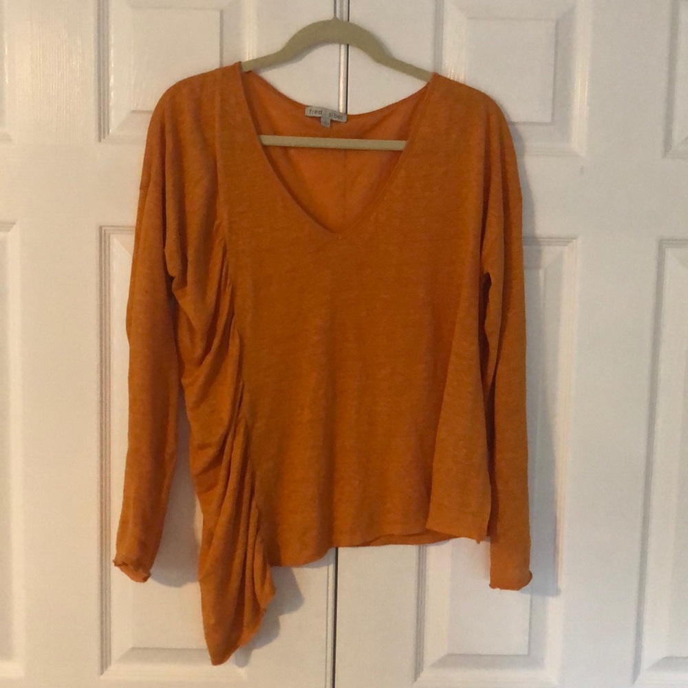 Tangerine long sleeve top